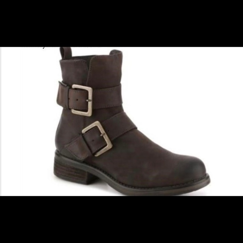 Steve Madden Brown Motorcycle/Combat Dyyson Boot